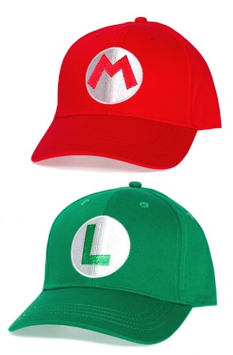 Mario luigi hat embroidered - luigi,